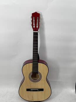 PO#115681 Red Beige Rosewood Right Handed 6 String Acoustic Guitar With Bag alternative image