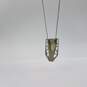 Elisha Marie Sterling Silver Plastic Insert Pendant 15 Inch Necklace 6.5g image number 8