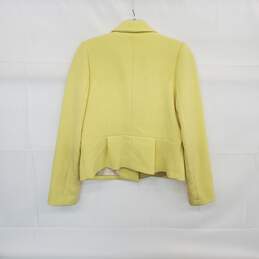 Five Plus Yellow Lined Floral Embellished Blazer Jacket WM S alternative image