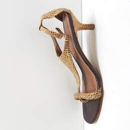 Donald J Pliner Women's Monti Snake Skin Kitten Heel Sandals Size 9.5 alternative image