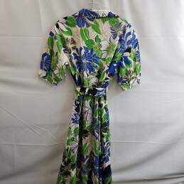 Zara Women's Floral Print Cotton Long Shirt Dress Size M alternative image
