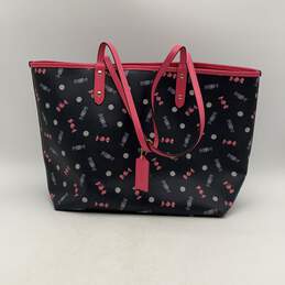 Coach Womens Black Pink Candy Print Double Handle Tote Bag Shoulder Purse alternative image