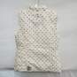 Burton's WM's Off White Confetti Polka Dot Puffer Vest Size L image number 2