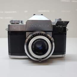 Zeiss Ikon Contaflex Vintage 35mm SLR Film Camera w/Pantar 1:2.8 f=45mm Lens For Parts/Repair