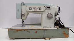 Vintage White Sewing Machine w/ Pedal - Model No. 565 alternative image