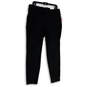 NWT Womens Black Skinny Leg Pockets Stretch Pull On Dress Pants Size Large image number 1
