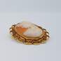 14k Gold Victorian Lady Cameo Brooch 6.7g image number 6
