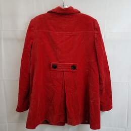 Boden red velvet vintage style jacket size 10