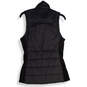 Womens Black Mock Neck Sleeveless Full-Zip Puffer Vest Size Small image number 4