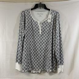 Women's Grey Nautica Fleece Pajama Set, Sz. XL