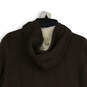 Womens Brown Long Sleeve Ribbed Cuff Full-Zip Hoodie Size Large image number 4