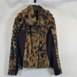 Armani Exchange Women Brown/Black Printed Jacket L