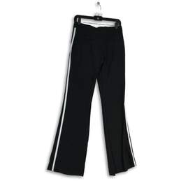 NWT La Ligne Womens Black Slash Pocket Flat Front Flared Leg Dress Pants Size 0 alternative image