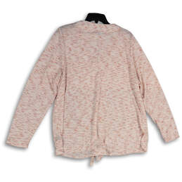Womens Pink Space Dye Button Detail Tie Waist Blouse Top Size 18/20 alternative image