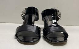 Brighton Rouge Black Patent Leather Slip-On Heeled Sandals Women's Size 8.5M alternative image
