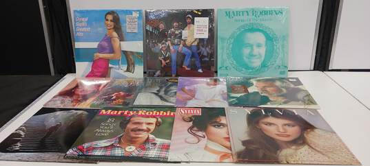 BUNDLEOF 12 ASSORTED COUNTRY VINYL RECORD ALBUMS image number 1