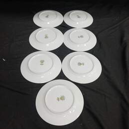 7pc Set of Noritake Rosepoint Silver-Trimmed Bread & Butter Plates alternative image