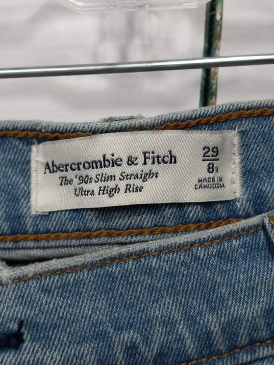 Abercrombie & Fitch Women's Blue Jeans Size 29/8R image number 4