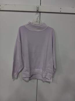 Aerie Lilac Soft Cozy Relaxed Oversized Split Hem/Collar Sweater Size S