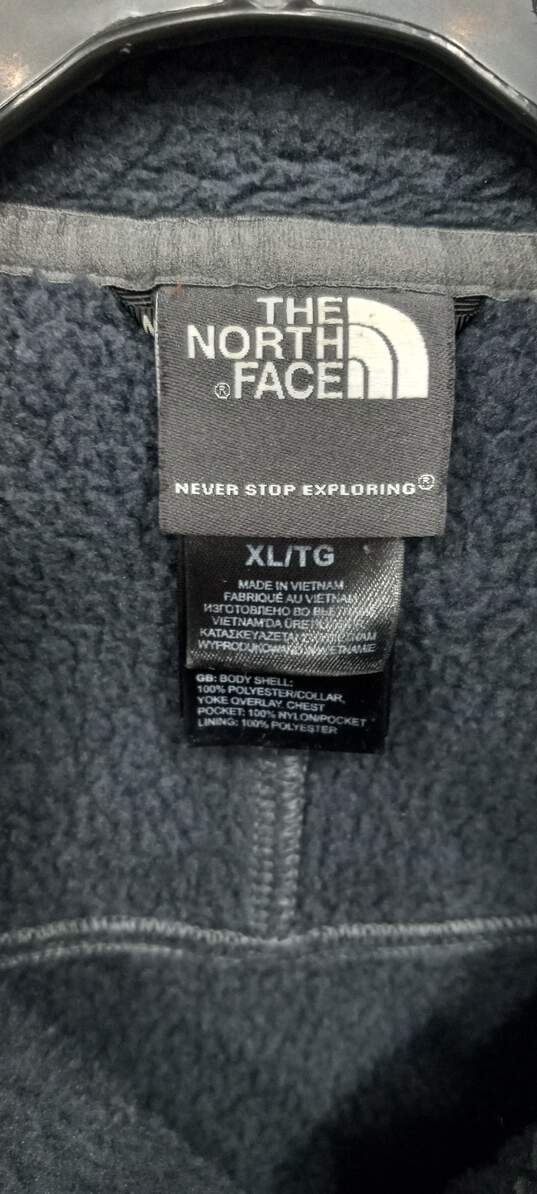 The North Face Men's Gray Gordon Anza Full Zip Fleece Sweater Jacket Size XL image number 2