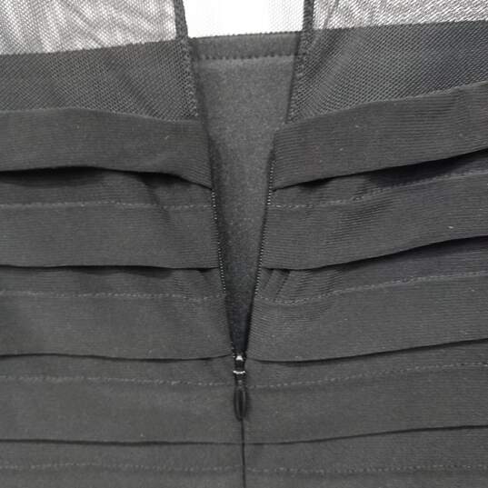Adrianna Papel Women's 3/4 Sheer Sleeve Black Midi Dress Size 4 image number 3