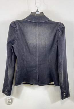 NWT INC International Concepts Womens Black Pockets Denim Blazer Jacket - Size S alternative image