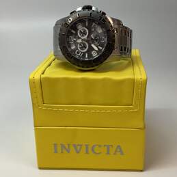Designer Invicta Pro Diver 17394 Silver-Tone Round Analog Wristwatch w/ Box