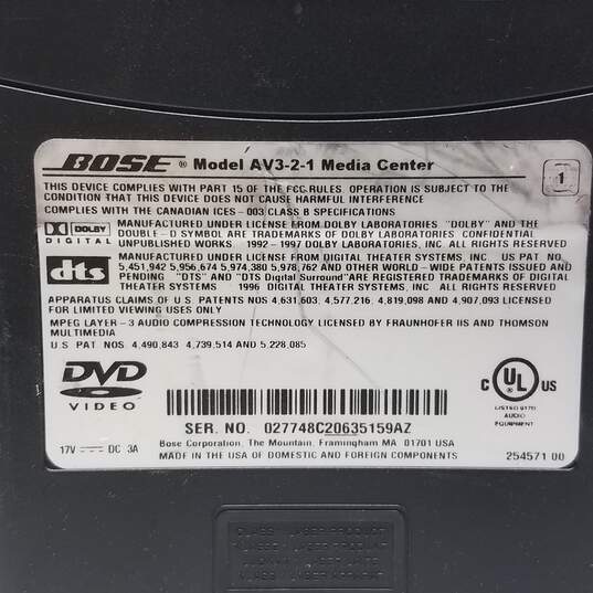 Bose AV-321 Series I Media Center Home Theater DVD Player Only -For Parts image number 5