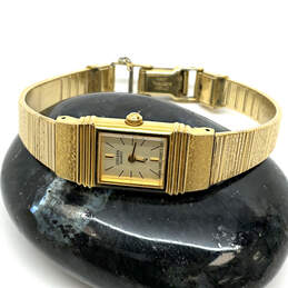 Designer Citizen Gold-Tone Chain Strap Rectangle Shape Analog Wristwatch