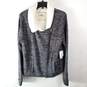 ONEILL Women Black Marled Furry Jacket XL NWT image number 4