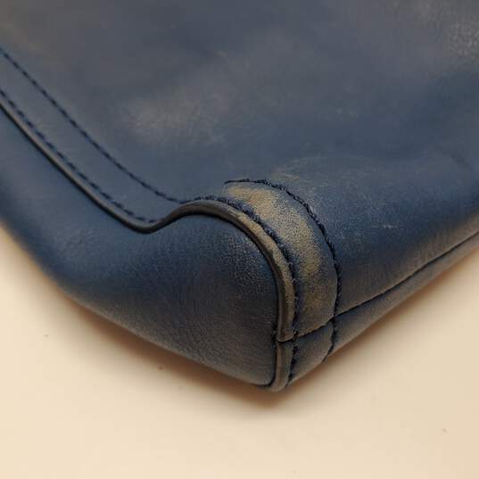 Fossil Crossbody Blue Leather Bag image number 5
