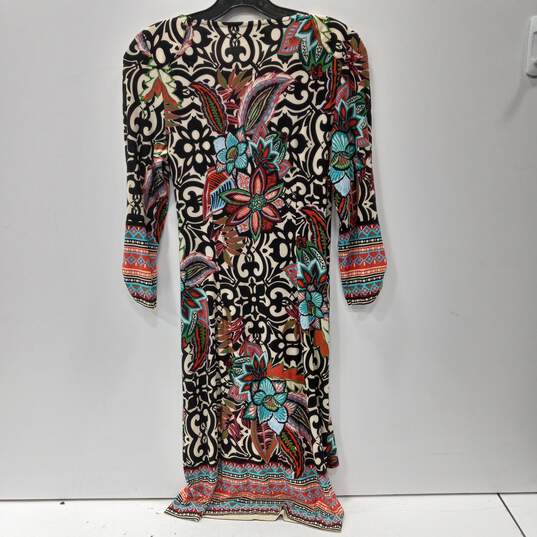 Joseph Ribkoff Blouson Wrap Dress Women's Size 6 image number 2