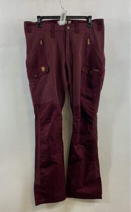 Fjallraven Womens Nikka Brown Flat Front Zipped Pockets Trouser Pants 32