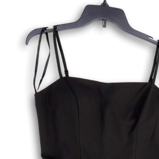 NWT Womens Black Square Neck Sleeveless Back Zip Mini Dress Size 13 image number 3