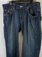 True Religion Blue Straight Jeans - Size 36 image number 7