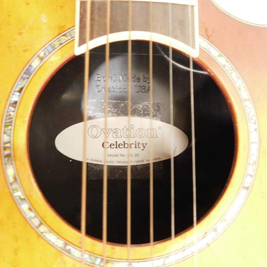 Ovation Brand Celebrity GC28 Model Round-Back Acoustic Electric Guitar image number 6