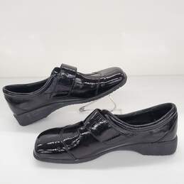Josef Seibel Women's Black Patent Leather Loafers Shoes Sz 40