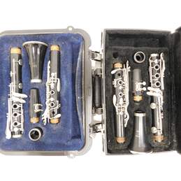 Vito by Leblanc 7214 and Selmer 1400 B Flat Clarinets w/ Accessories (Set of 2)