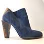 LAMB Snakeskin Women's Boots Navy Size 7 image number 1