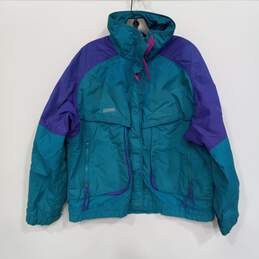 Vintage Columbia Women's Blue & Purple Powder Keg Jacket Size XL