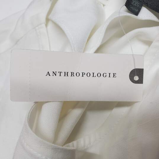 Anthropologie White Sleeveless Dress Women's XXS NWT image number 6