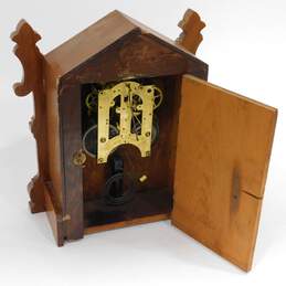 ATQ Ansonia Trieste 8-Day Walnut Wood Mantel Clock alternative image
