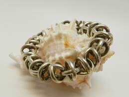 Vintage Tiffany & Co Han Denmark 925 Fancy Link Chain Bracelet- For Repair 102.3g alternative image