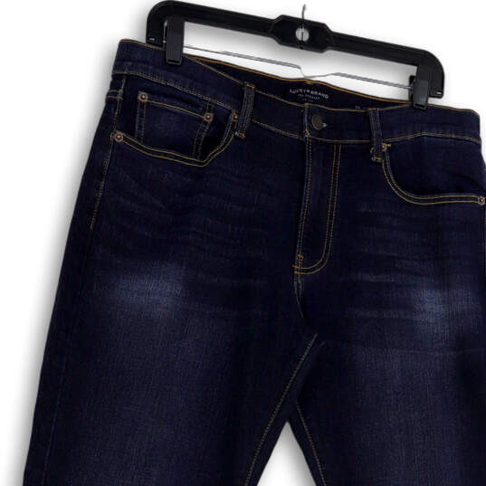 NWT Mens Blue Denim Medium Wash Stretch Pocket Straight Leg Jeans Sz 34/32 image number 1