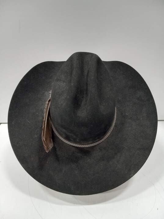 Justin Men's Black Wool Cowboy Hat Size 7 1/8 image number 3