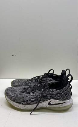 Nike LeBron 15 Low Ashes Black White Athletic Shoes Men's Size 11
