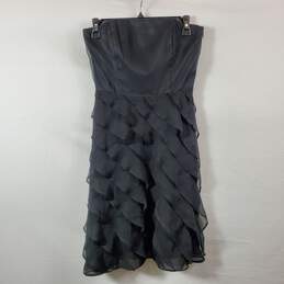 WHBM Women Black Off Shoulder Mini Dress Sz 0