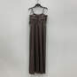 NWT Womens Gray Beaded Strapless Front Pocket Back Zip Gown Maxi Dress Sz 8 image number 2