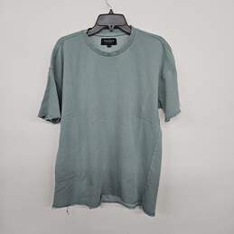 Oversized Fit Green Cotton T- Shirt