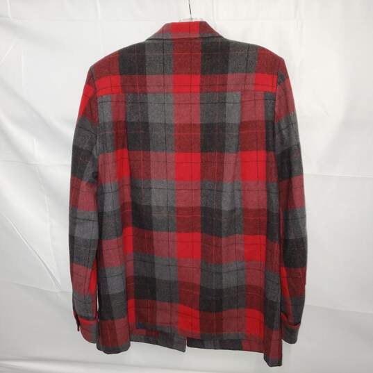 Pendleton 49er Wool Plaid Button Up Shirt Jacket Size M image number 2